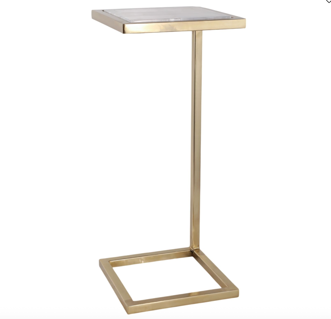 Selenite Accent/Drink Table