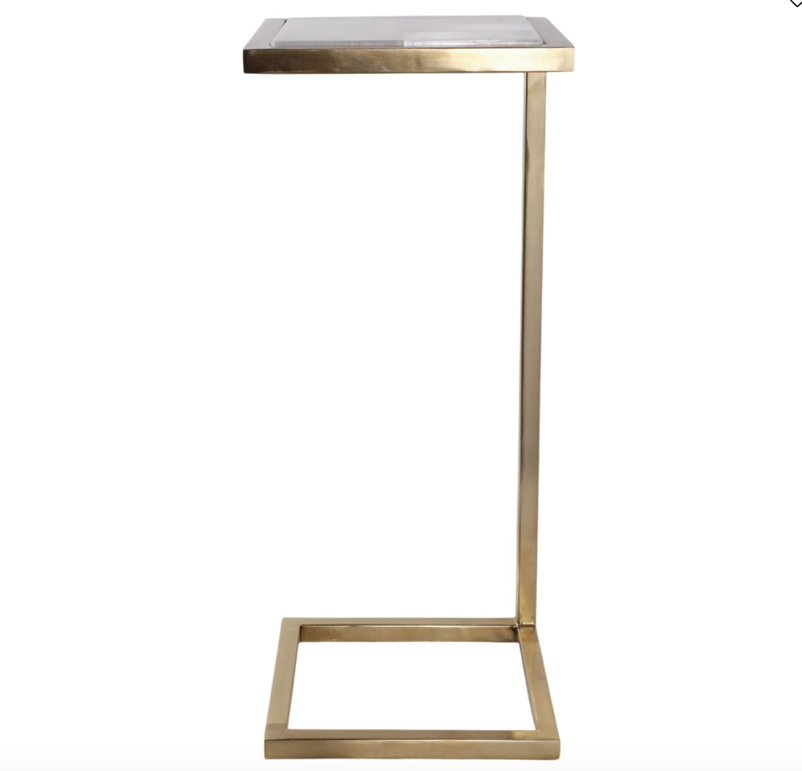Selenite Accent/Drink Table