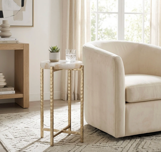 Eloise Agate Accent/Drink Table