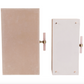 Tan Suede Boxes with Pink Selenite Handles (Various Sizes)