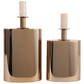 S/2 Castalie Gold Metal Bottles