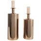 S/2 Castalie Gold Metal Bottles