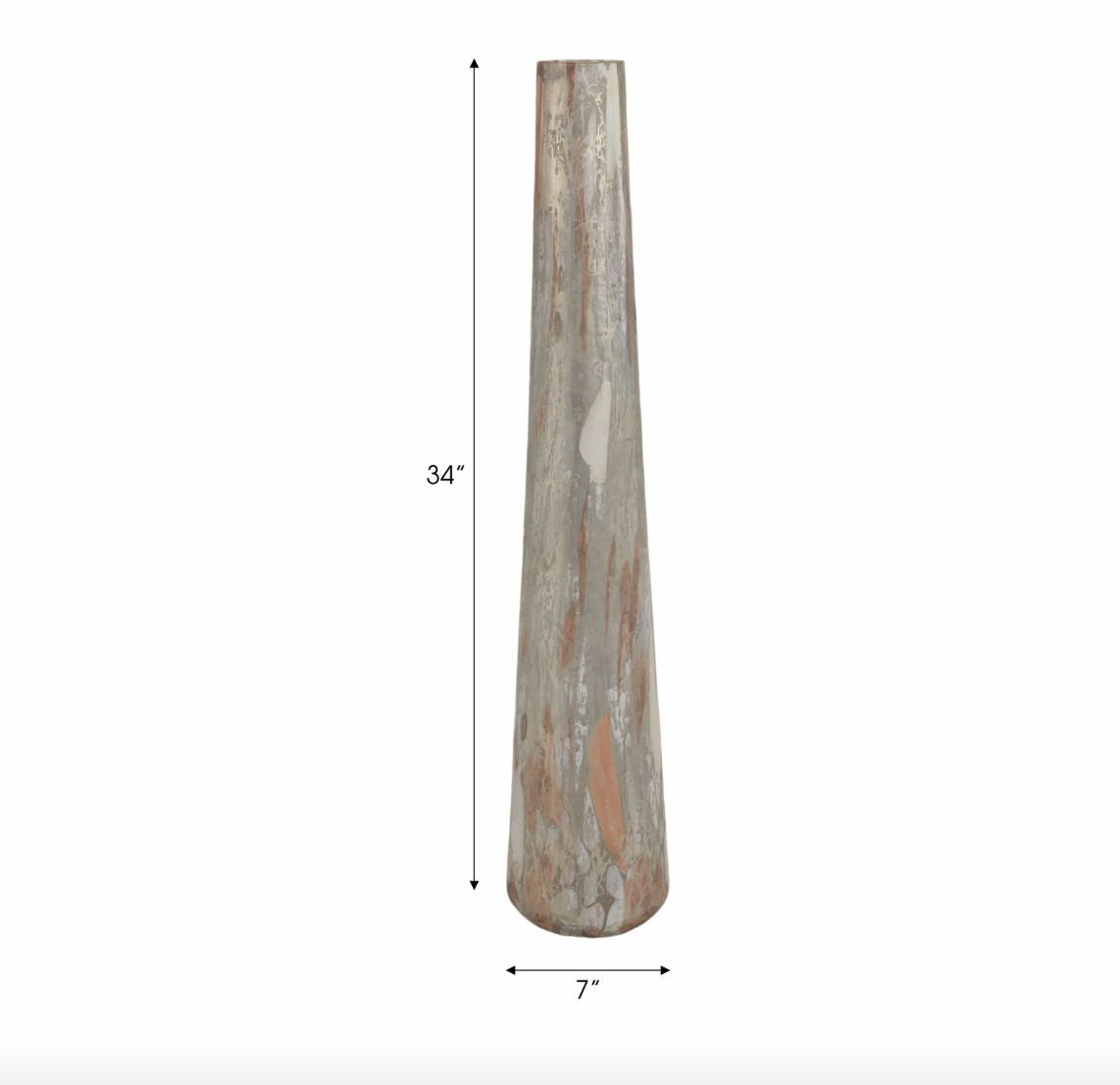 Multicolor Floor Glass Vase (Various Sizes)