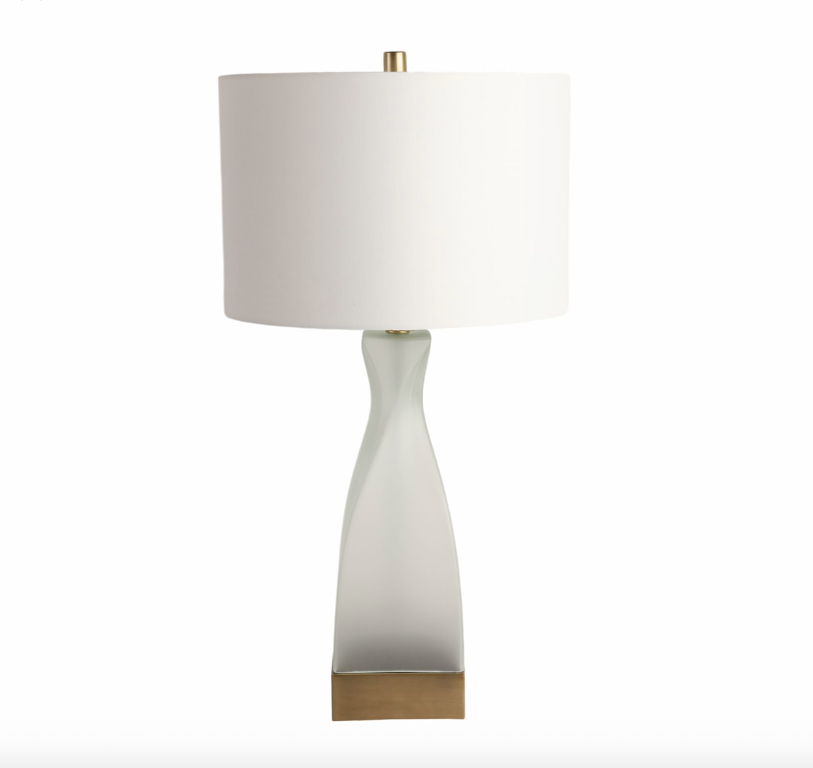 Jasper White Glass Table Lamp