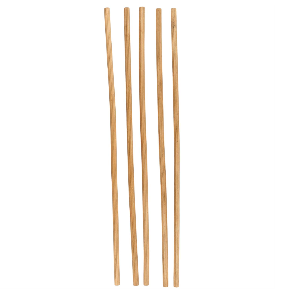 Brown Bamboo Wood Sticks, Set of 5