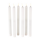 Set of 6 Wax Flameless Flickering Candles w/ Remote (Various Sizes)