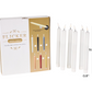 Set of 6 Wax Flameless Flickering Candles w/ Remote (Various Sizes)