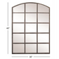 Arched Metal Framed Wall Mirror