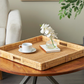 Brown Woven Rattan Handmade Tray