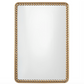 Gold Beaded Rectangle Wall Mirror
