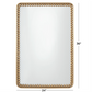 Gold Beaded Rectangle Wall Mirror