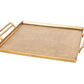 Gold Aluminum Tray with Handles