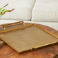 Gold Aluminum Tray with Handles