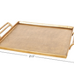 Gold Aluminum Tray with Handles