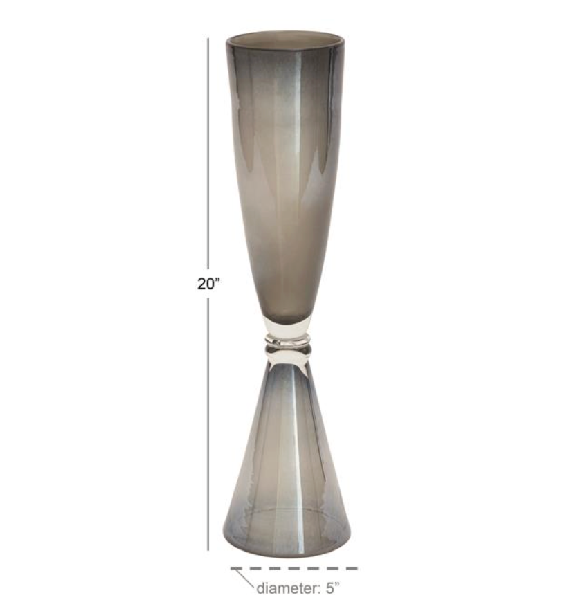 Tall Green Ombre Vase