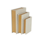 Cream Faux Leather Storage Books, Set of 3