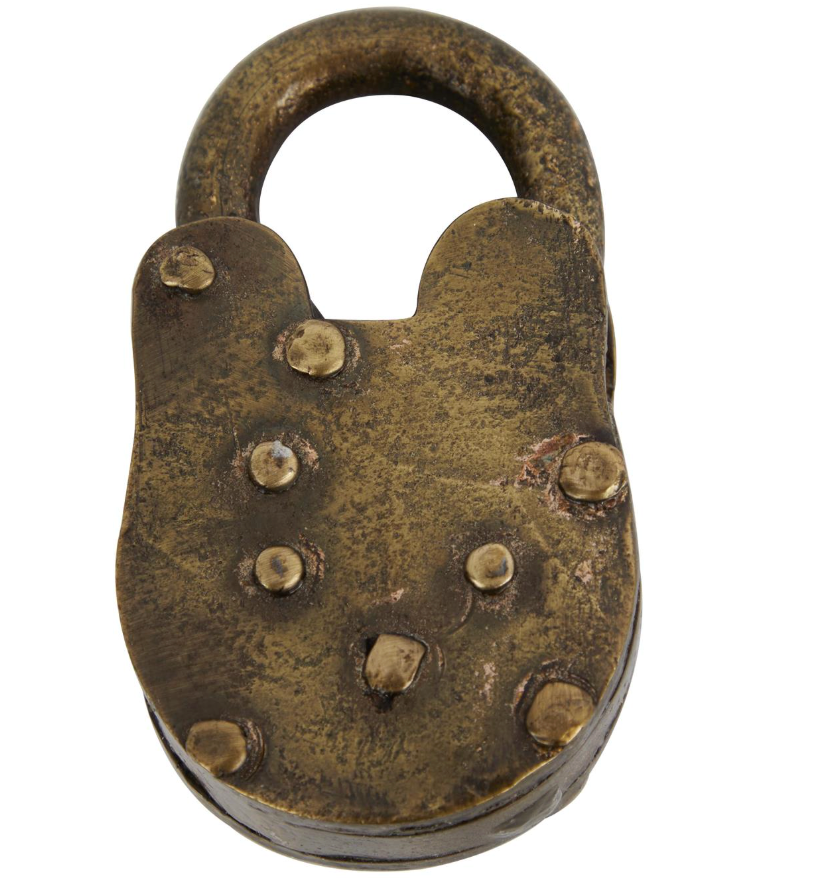 Brass Metal Lock & Key, Small