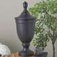 Black Ceramic Fluted Urn