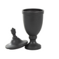 Black Ceramic Fluted Urn