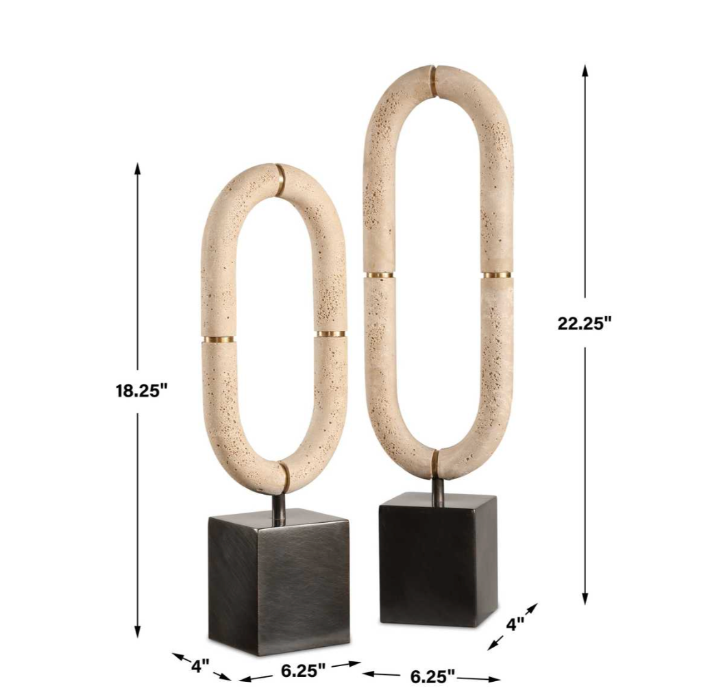 Oval Fusion Rings, Set of 2