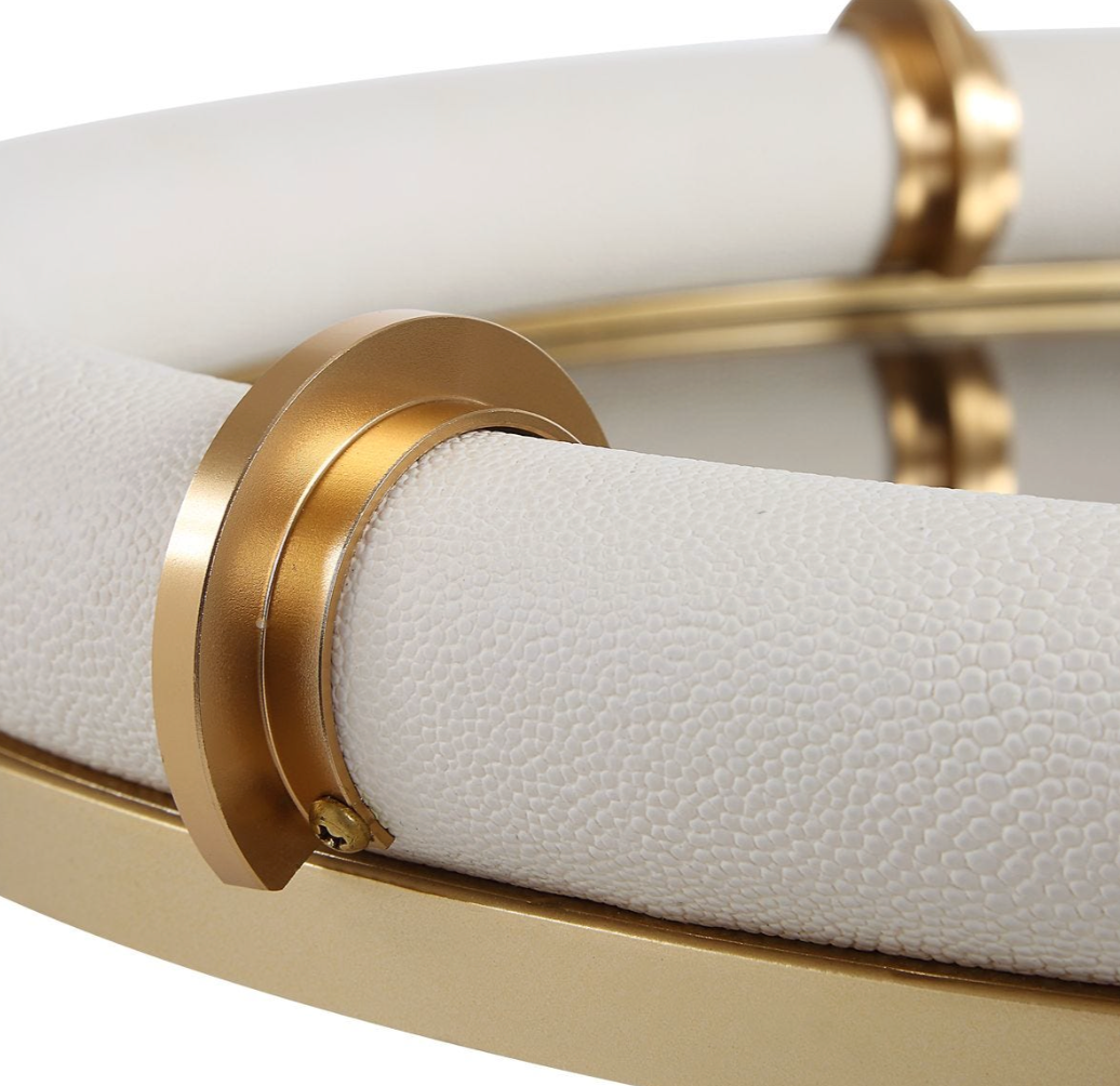 Cyprus Oval Tray, White