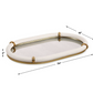 Cyprus Oval Tray, White