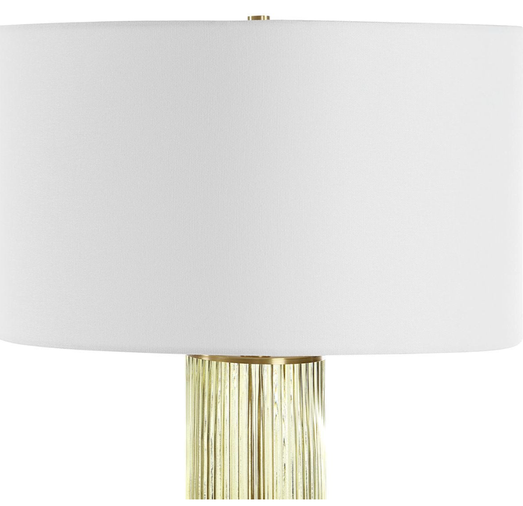 Mirah Green Glass Table Lamp