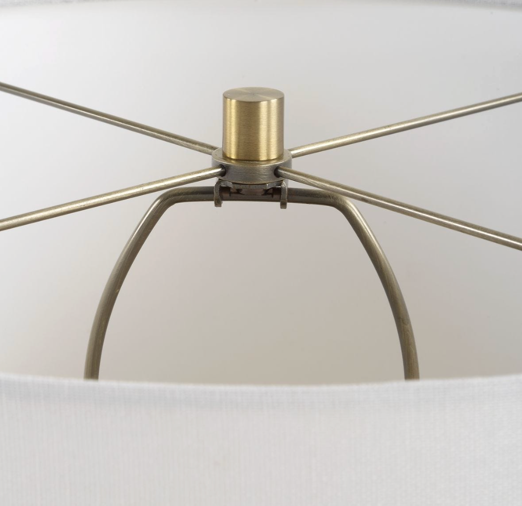 Mirah Green Glass Table Lamp