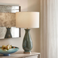 Colestin Green Glass Table Lamp