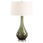 Marist Green Glass Table Lamp