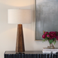 McCaffrey Burl Wood Table Lamp