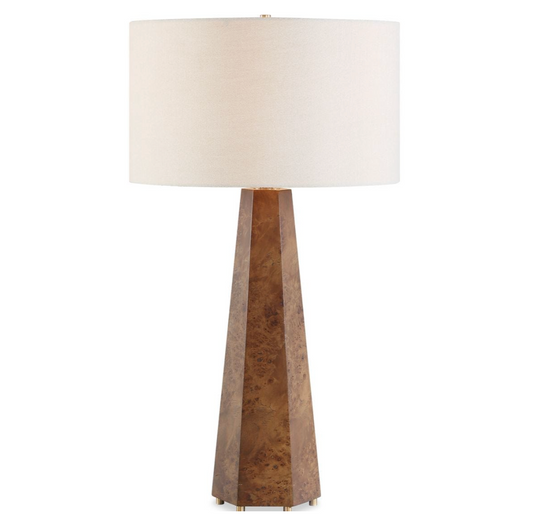 McCaffrey Burl Wood Table Lamp