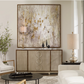 Golden Raindrops Hand Painted Canvas