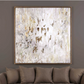 Golden Raindrops Hand Painted Canvas