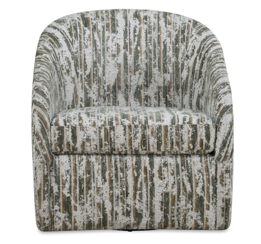Patterned armchair on a white background