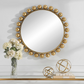 Leila Beaded Gold Mirror
