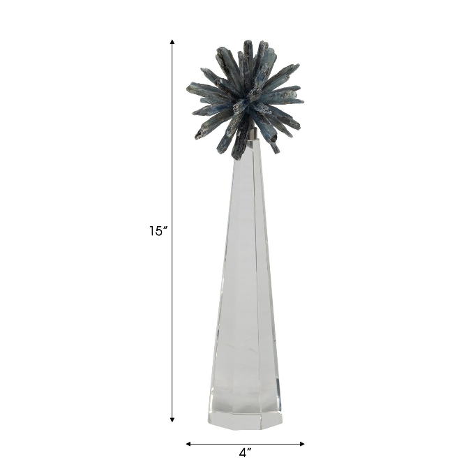 Clara Large Blue Crystal Statuary