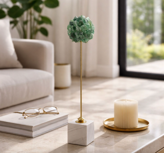 Green Stone Orb Statuary