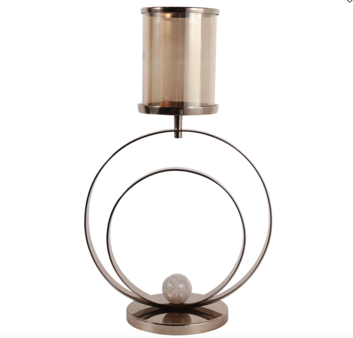 Bronze and Glass Hurricanes (Various Sizes)