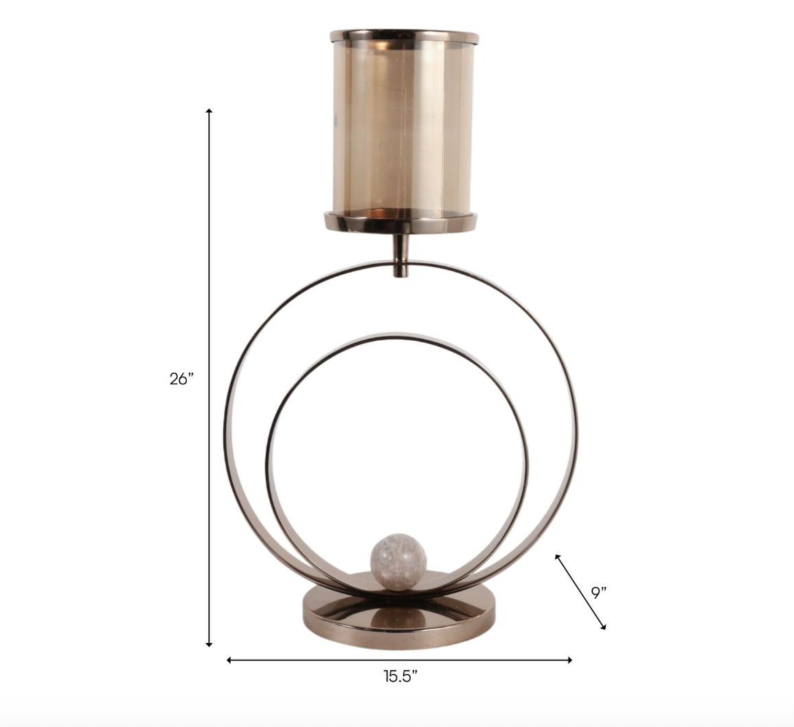 Bronze and Glass Hurricanes (Various Sizes)
