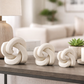 Peyton White Knots, Set of 3