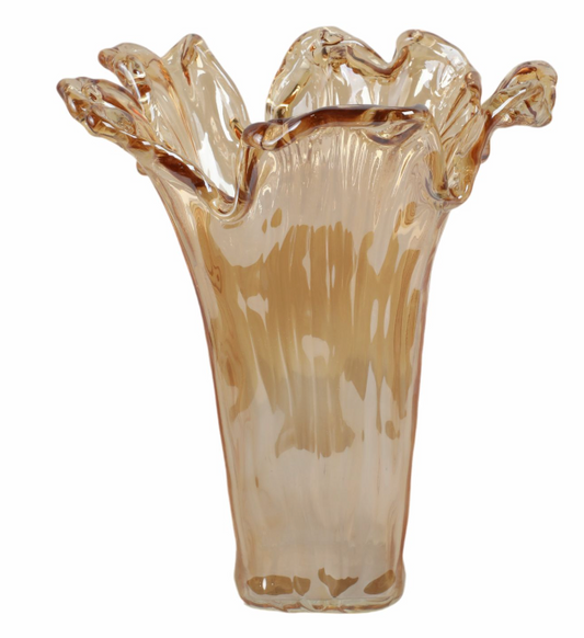 Fontana Tall Italian Glass Vase