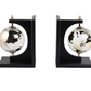 Atlas Globe Bookends, Set of 2