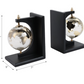 Atlas Globe Bookends, Set of 2