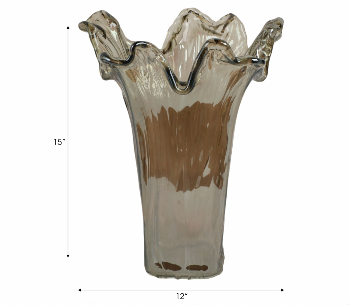 Claymore Gray Glass Vase (Various Sizes)