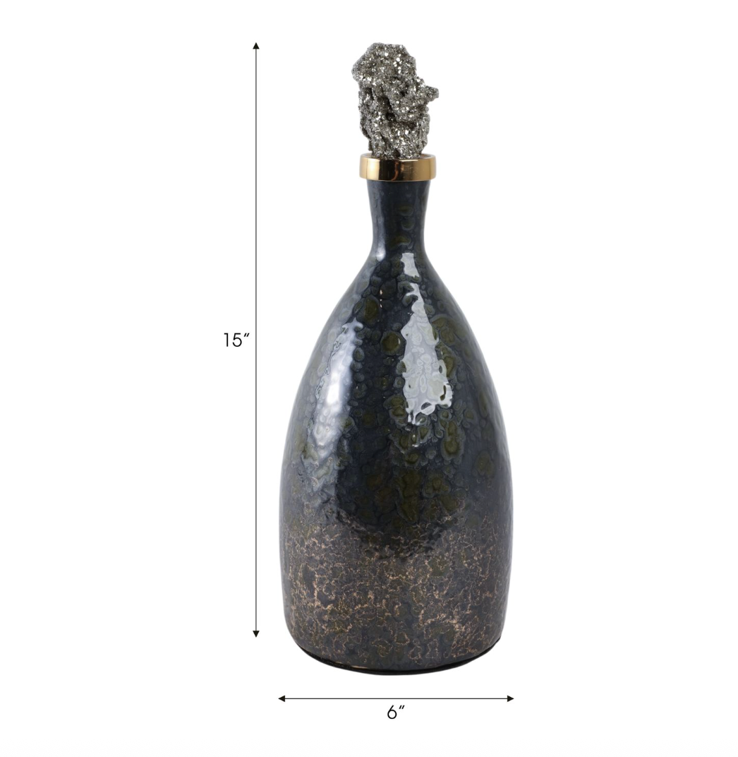 Farley Black Glass Vase (Various Sizes)