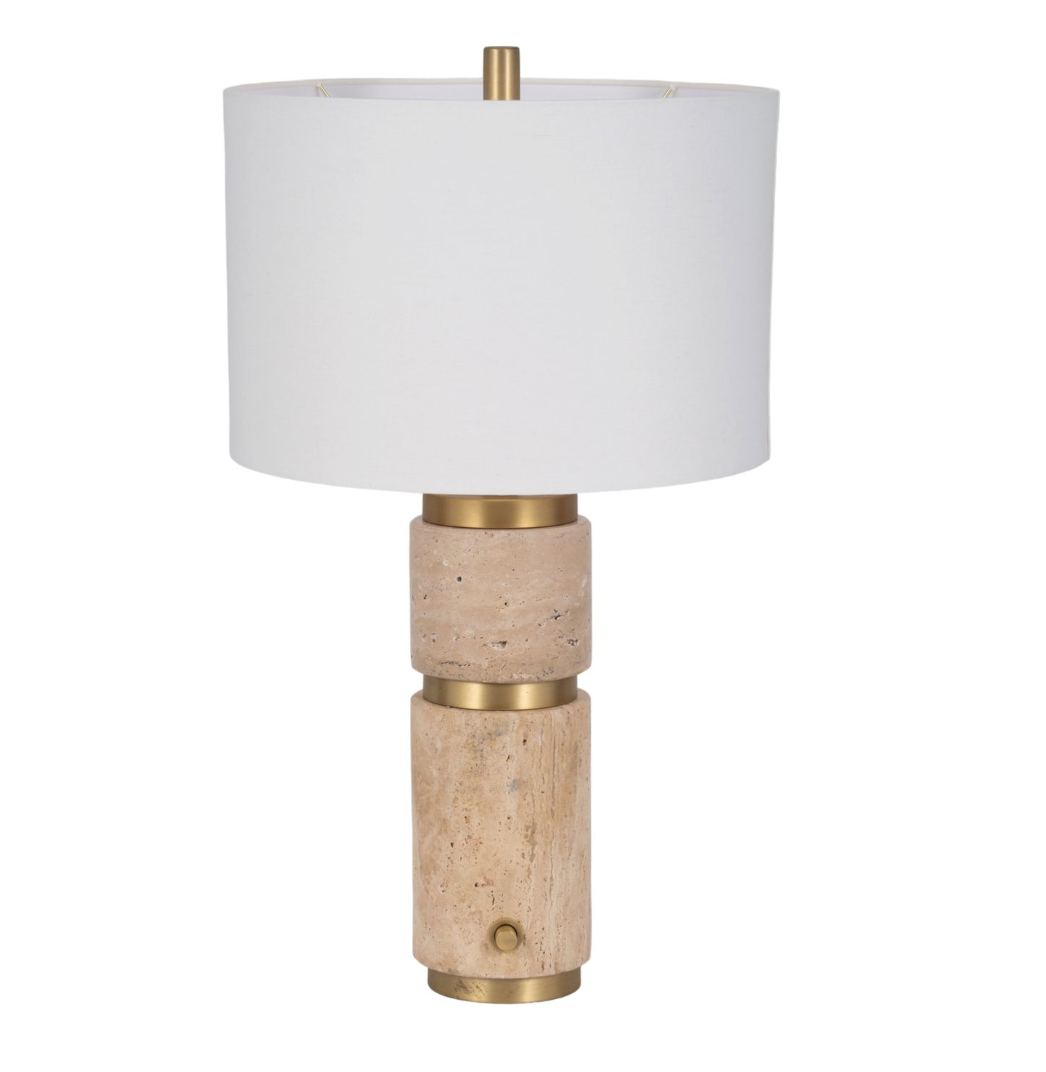Shawrose Tan Lamp