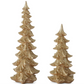 Gold Glitter Resin Christmas Trees (Various Sizes)