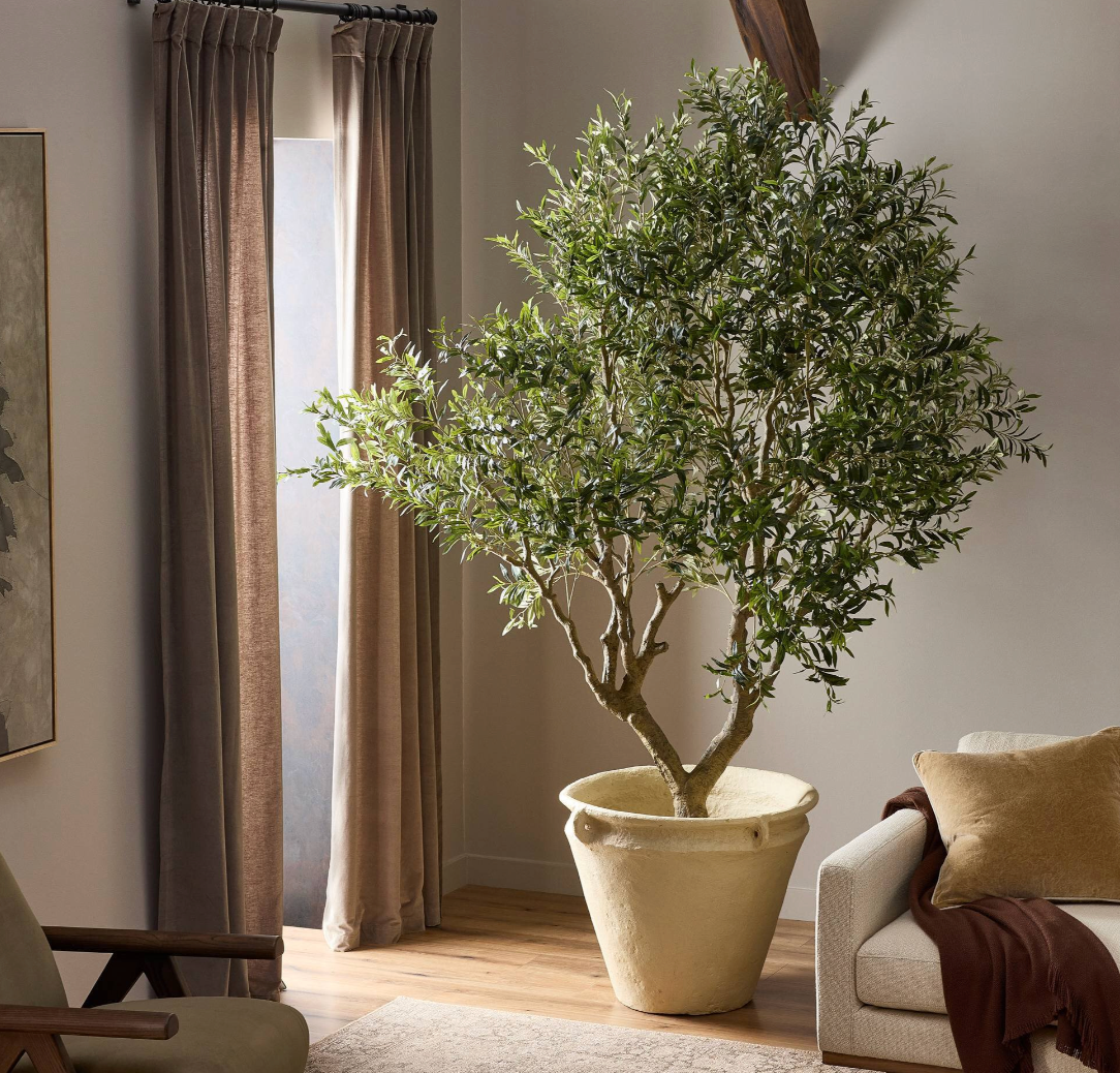 Faux Olive Tree Wide