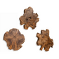 Kalani Natural Indoor-Outdoor Wood Wall Decor (Set of 3)